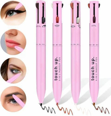 Touch Up 4-in-1 Makeup Pen – Multi-Use Eyeliner, Lip Liner, Brow & Highlighter Pen